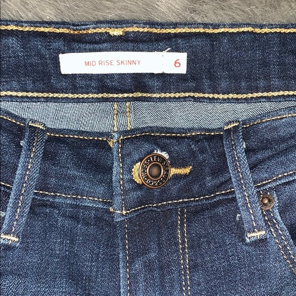 Levi mid rise skinny jeans size 6 - Picture 6 of 6